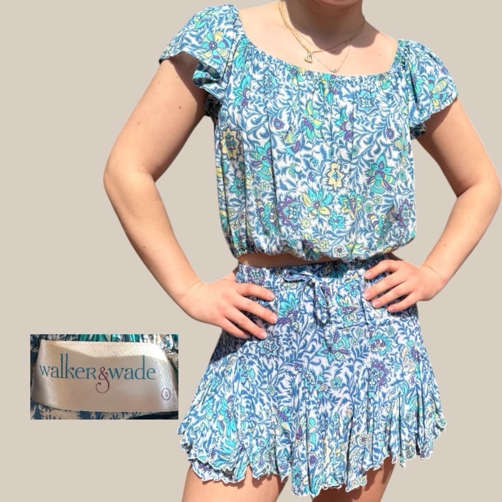 Blue Floral Set